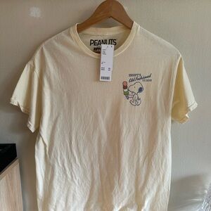 NWT UO Peanuts Cream T-Shirt